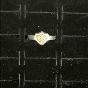 Sterling Silver 0.925 CTR Shield Ring